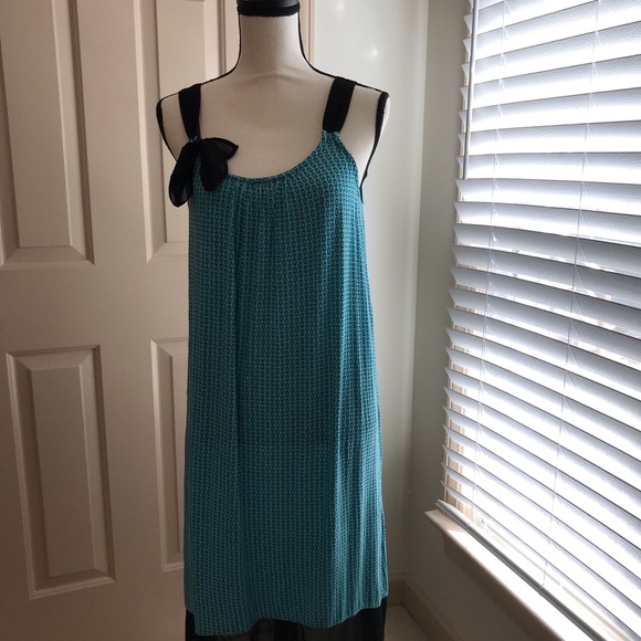 Simply Vera sundress. Teal and black. Size medium - Picture 3 of 5